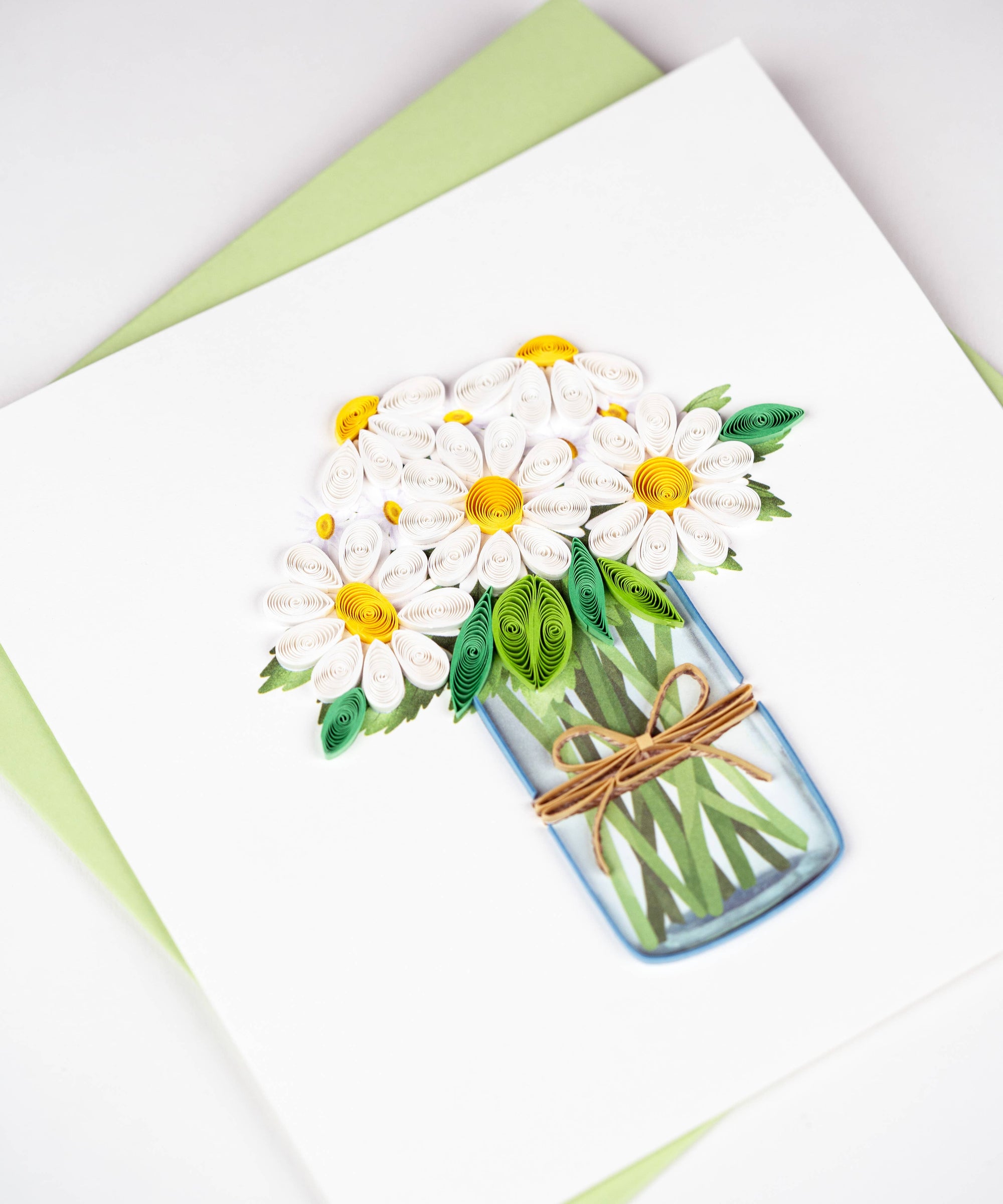 White Daisies in Jar