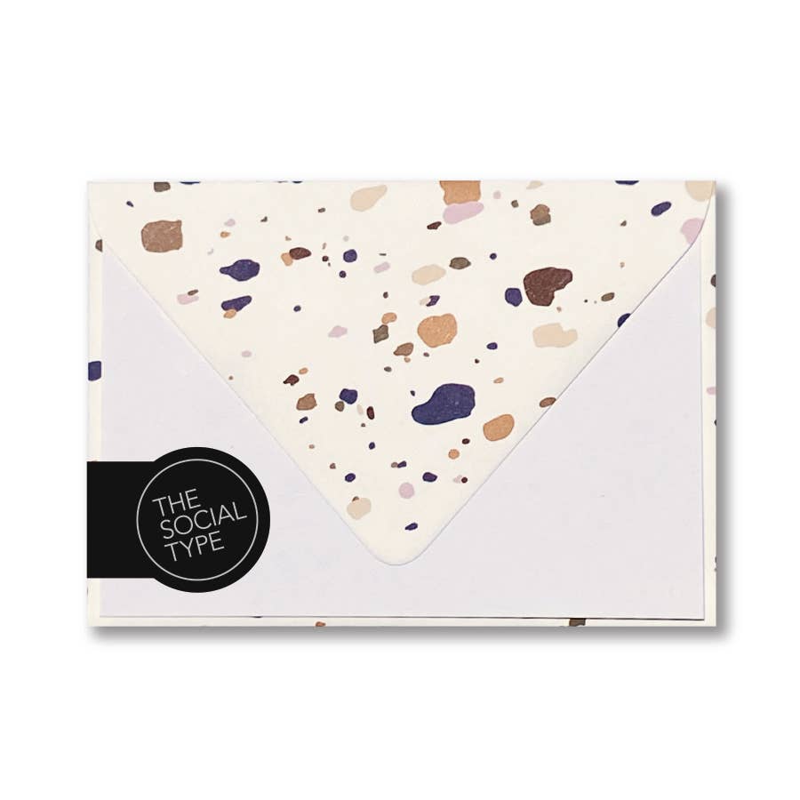 Terrazzo Petite Patterned Envelope Note Set