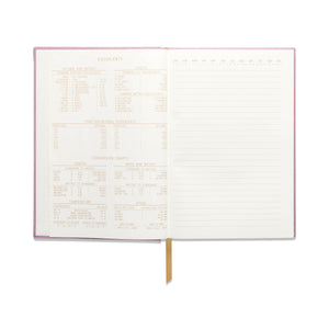 Suede Journals - Dusty Pink Radiant Rainbow