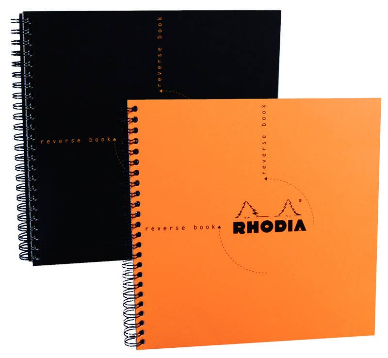 Rhodia Reverse Book 8.25 X 8.25: Orange Graph