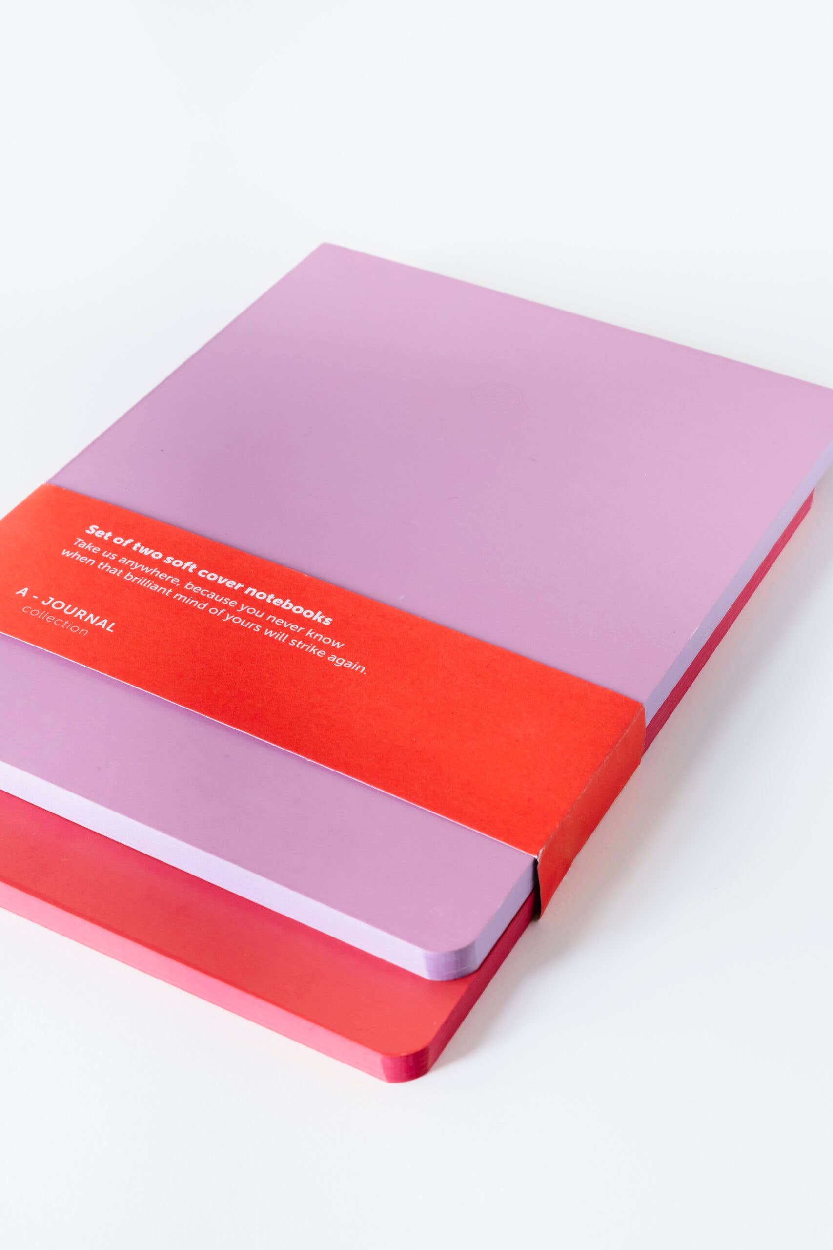 A-Journal Set of 2 Softcover notebooks coral + lilac: Coral & Lilac