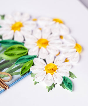 White Daisies in Jar