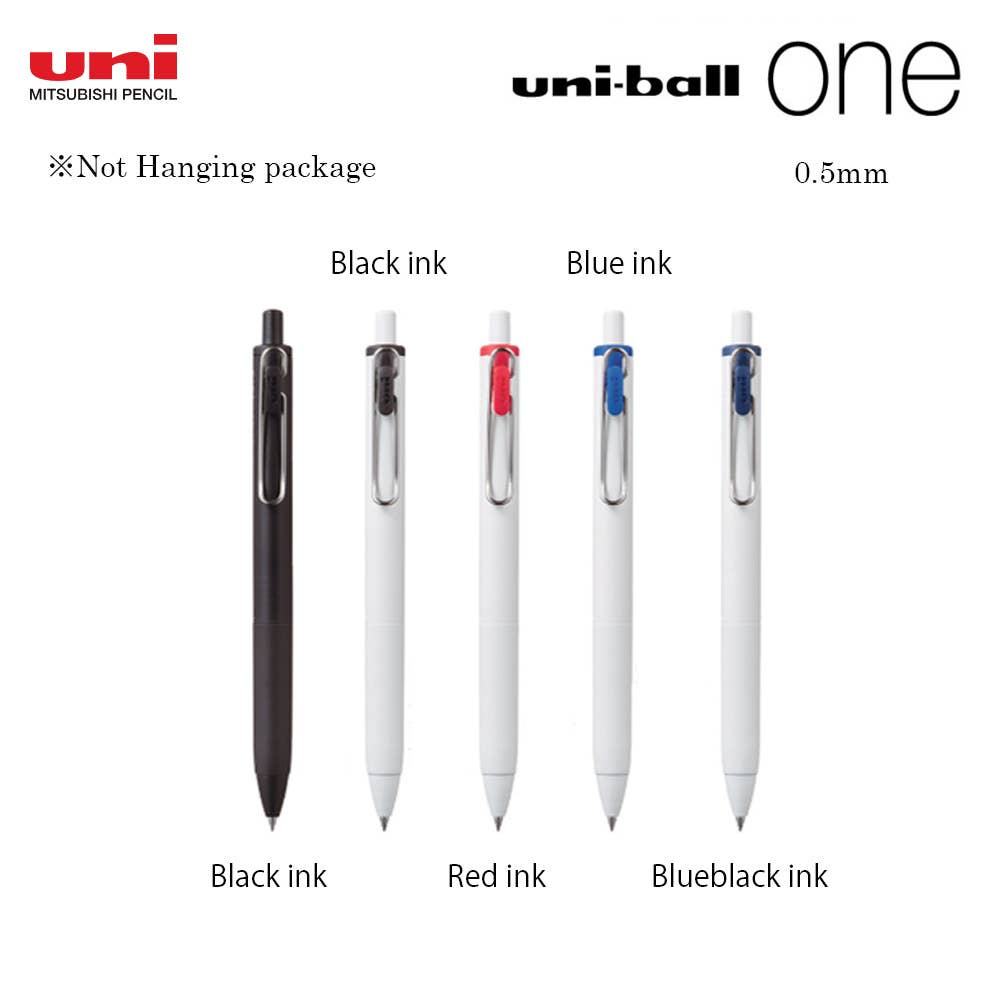 MITSUBISHI UNI BALL ONE BALLPOINT PEN: Red / 0.5mm