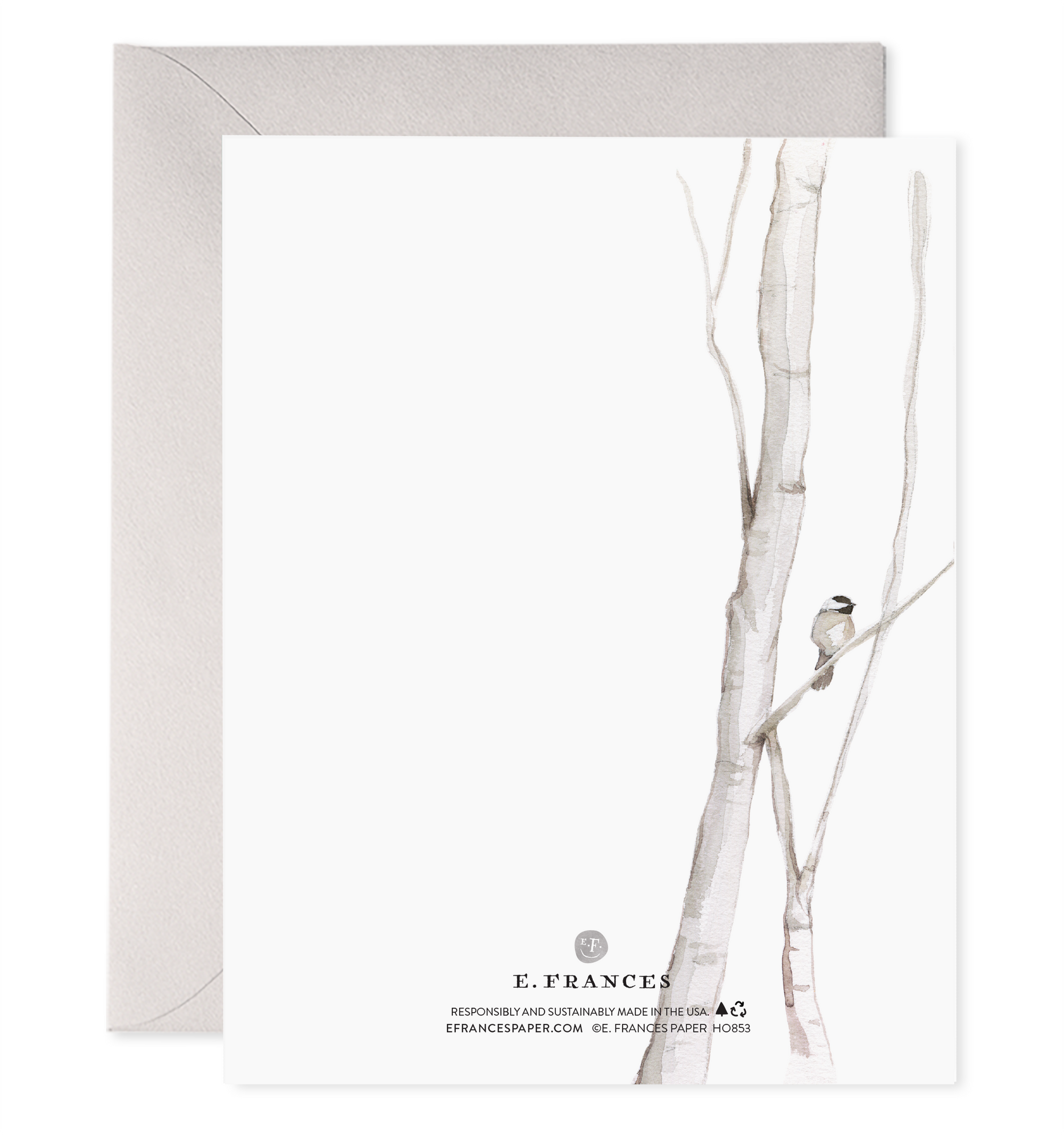 Snowy Birches | Christmas Greeting Card: 4.25 X 5.5 INCHES