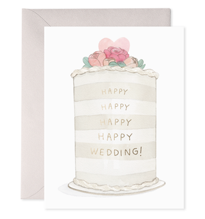 Frosted Wedding Greeting Card