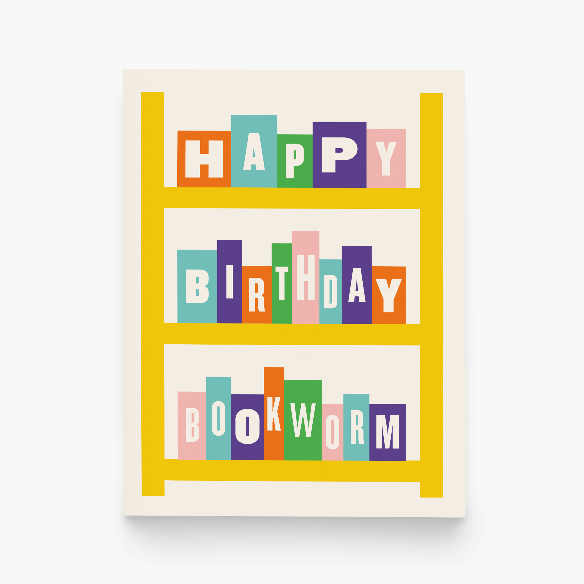 Happy Birthday Bookworm Greeting Card