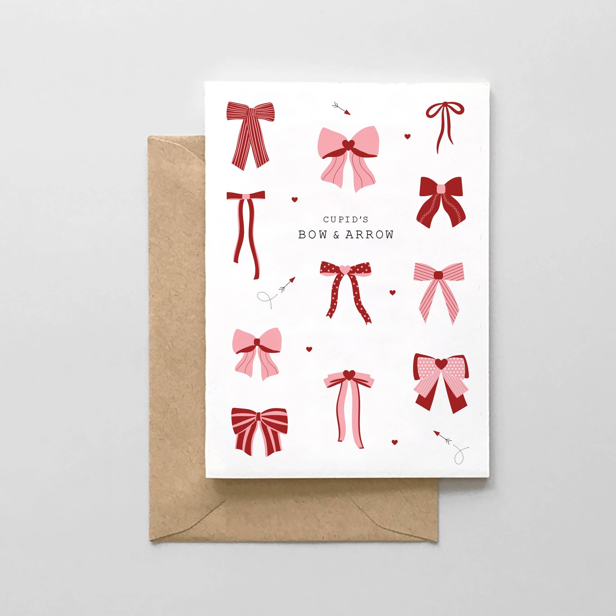 Cupid's Bow & Arrow - Valentine's Day Card