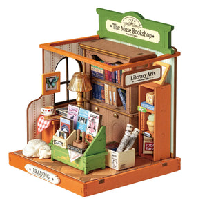 DS040 The Muse Bookshop Rolife DIY MINI House Crafts Puzzles