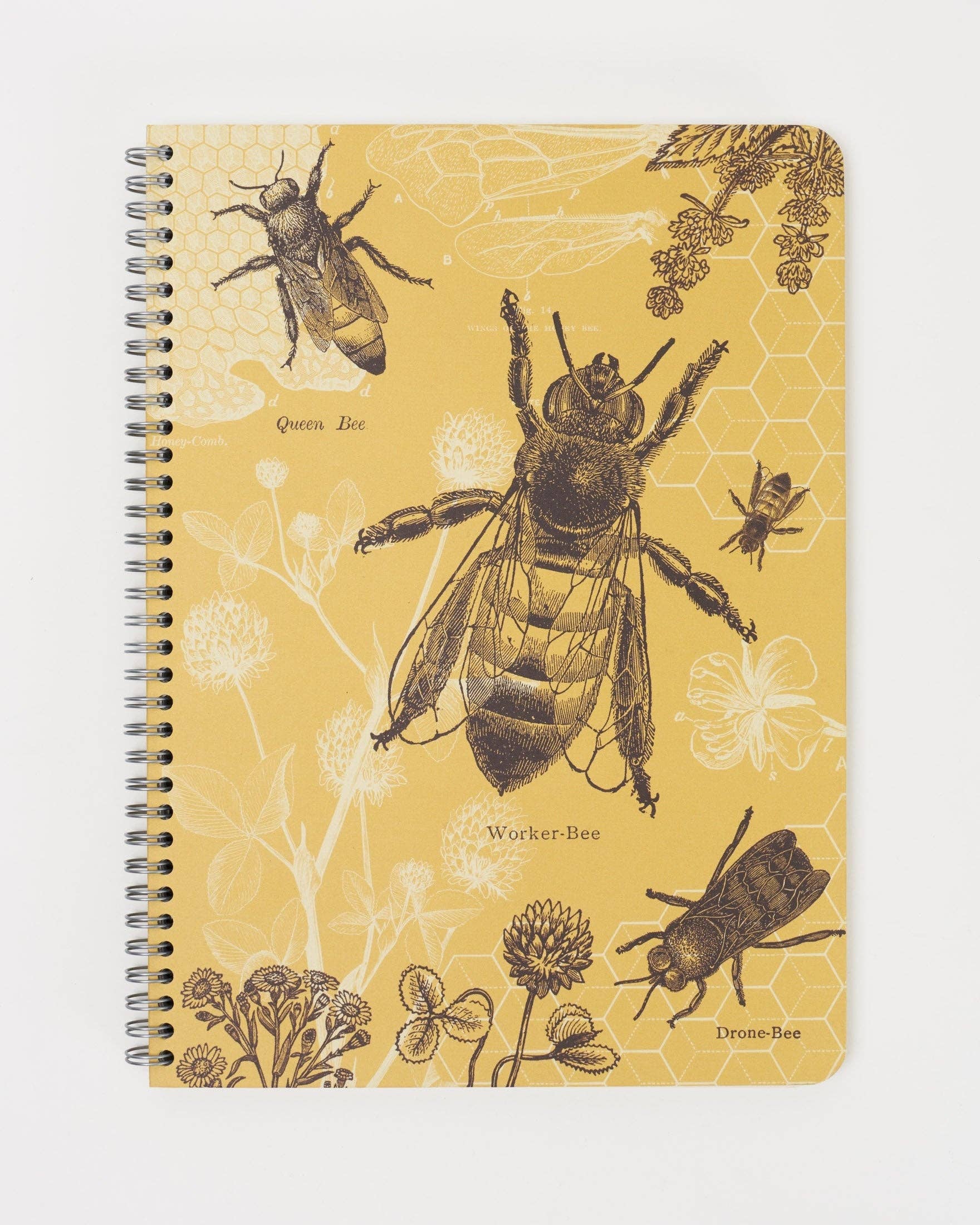 Honey Bee Spiral Notebook: A4