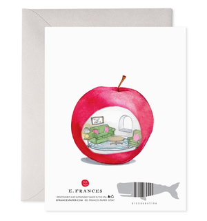 Happy Worms | Apple Anniversary & Love Greeting Card