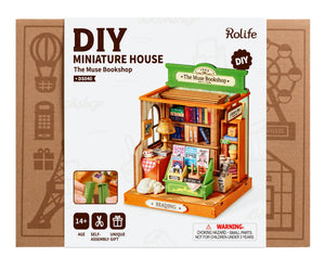 DS040 The Muse Bookshop Rolife DIY MINI House Crafts Puzzles