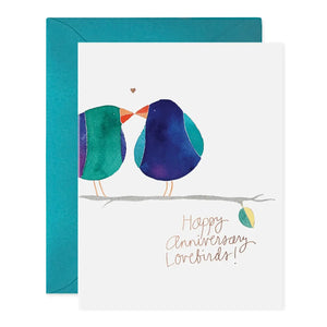 Lovebirds | Anniversary Greeting Card: 4.25 X 5.5 INCHES