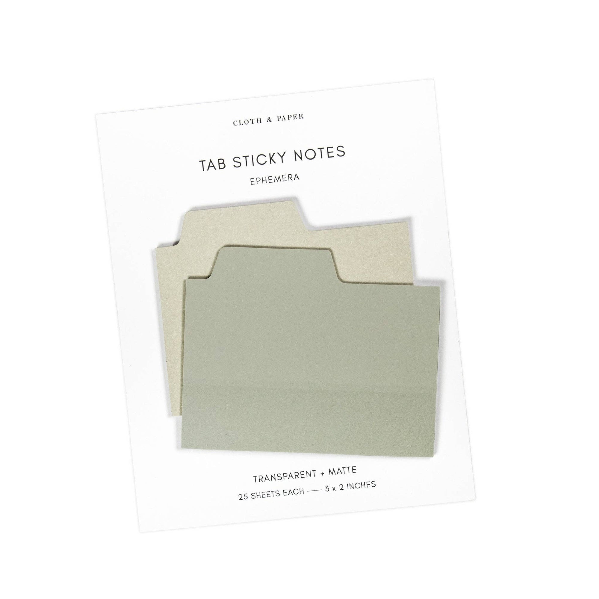 Blank Tab Sticky Note Set: Ephemera