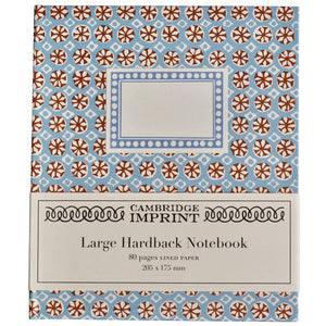 Large Hardback Notebook Sea Urchin Sky and Cocoa