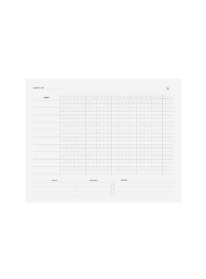 Habit Tracker Notepad