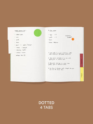 Tabbed Notebook: Dotted