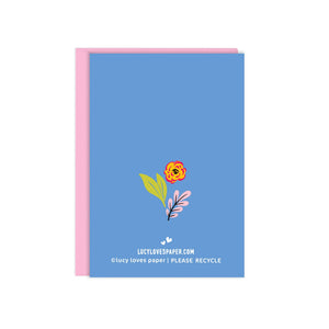 Mini Flower Vase | Enclosure Size Thank You Card