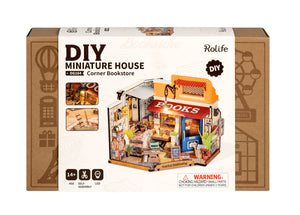 DG164 Corner Bookstore Rolife DIY Miniature House Kit