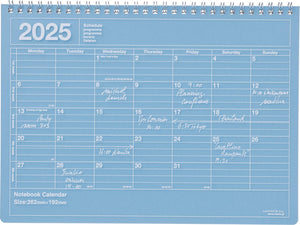 Notebook Calendar 2025  M: Blue