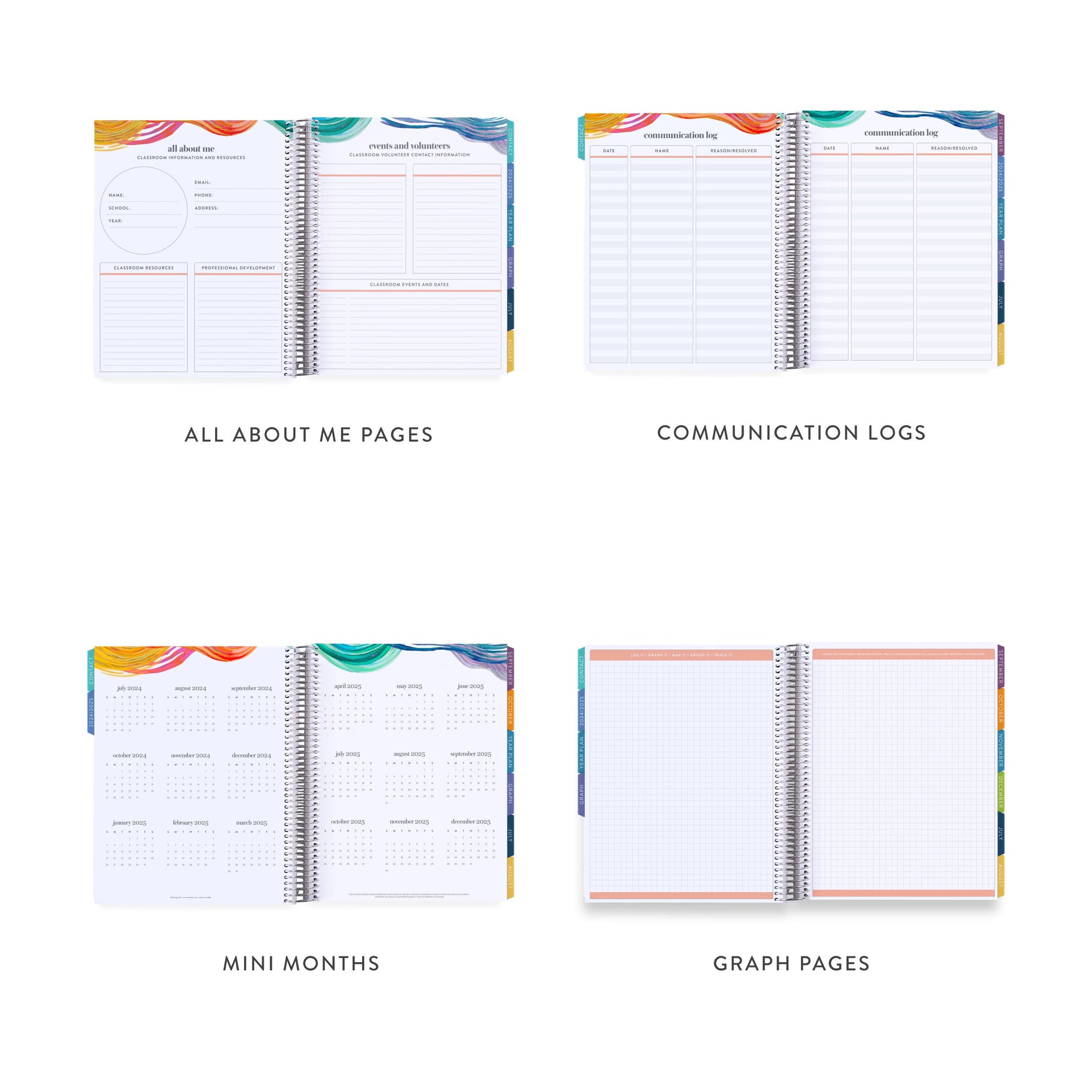 Coiled Teacher Lesson Planner - Motivation Notes design