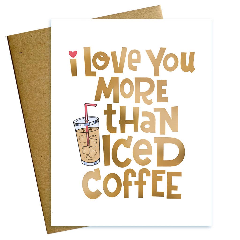 Iced Coffee Love + Valentine Card