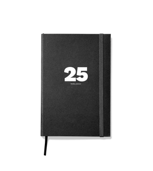 2025 Weekly Planner | Similar A5 size | Black