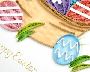 Quilled Easter Basket Greeting Card