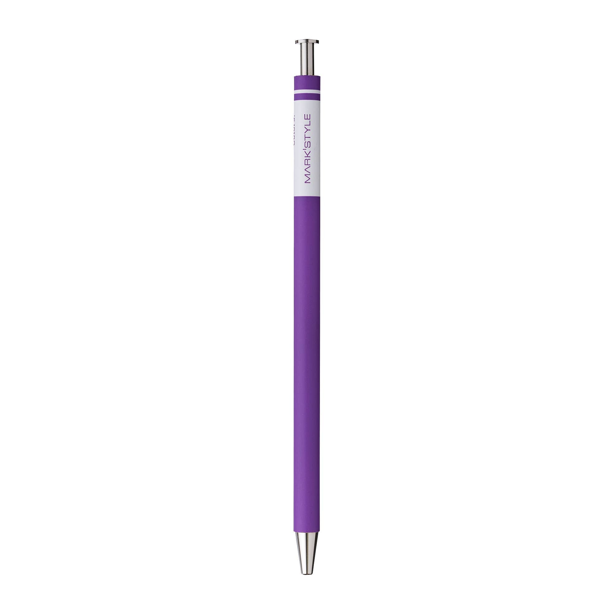 Gel Ball Pen/MARK'STYLE/Colors / MARK'STYLE: Dark Purple