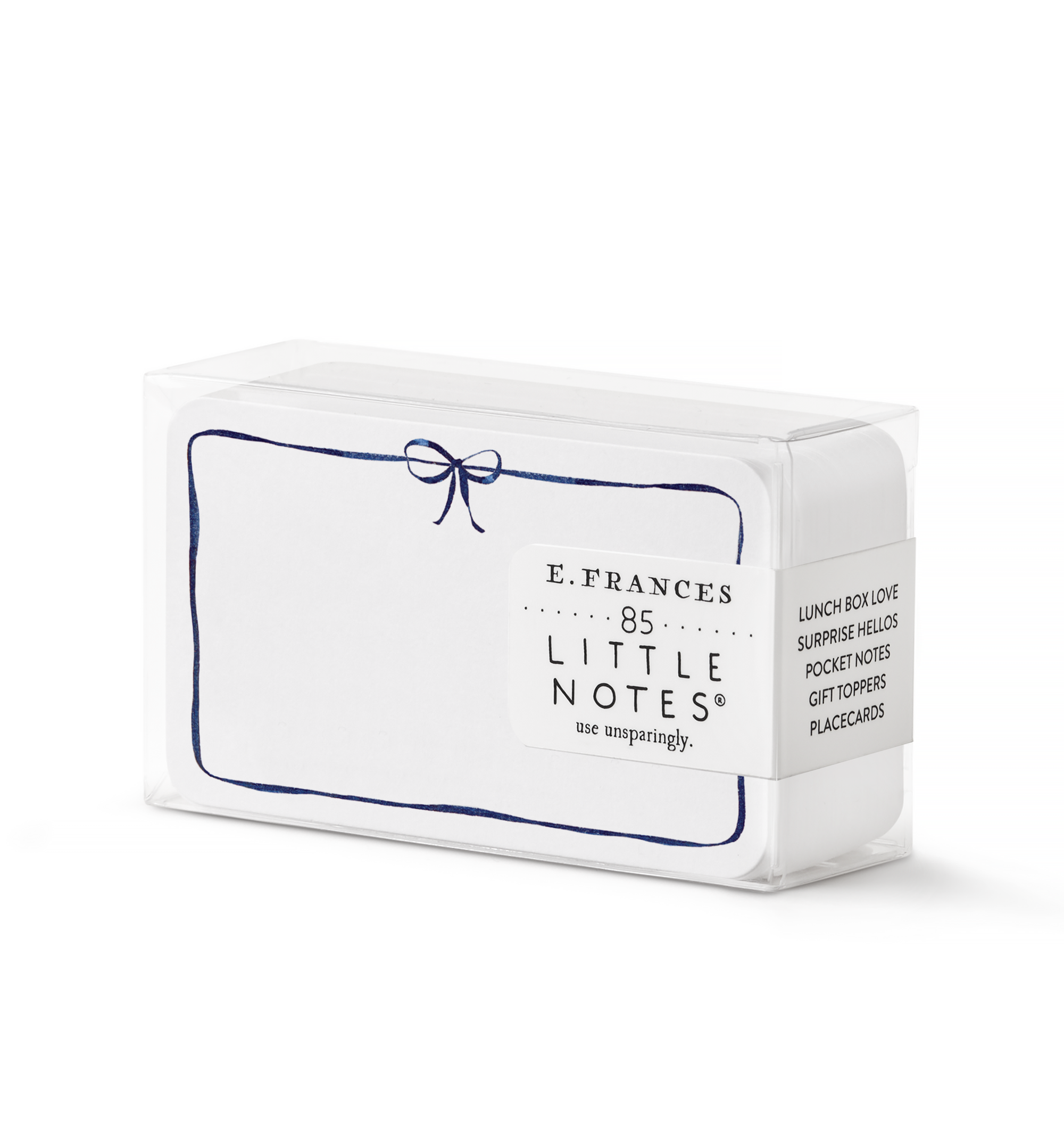 Navy Bow Little Notes® – Boxed Set of 85 Mini Notecards