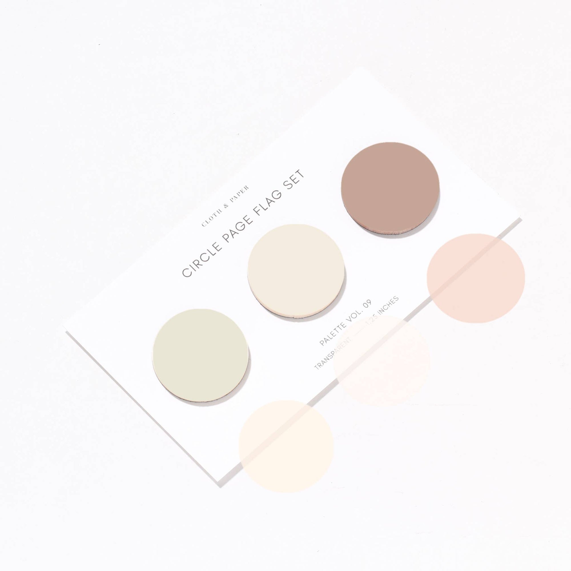 Circle Page Flag Trio: Leché/Cashmere/Nude Vol 9