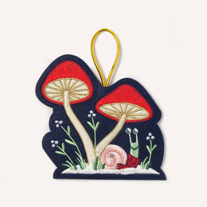 Mushroom Snail Ornament