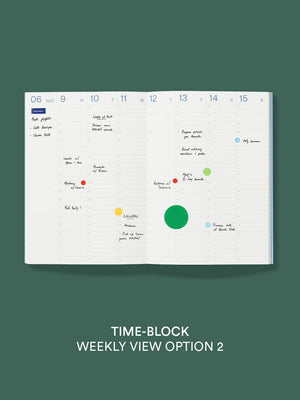 2025 Planner: Powder blue / Time-Block