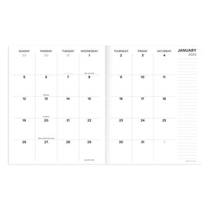 2025 Anything But Basic Kraft Medium Monthly Planner