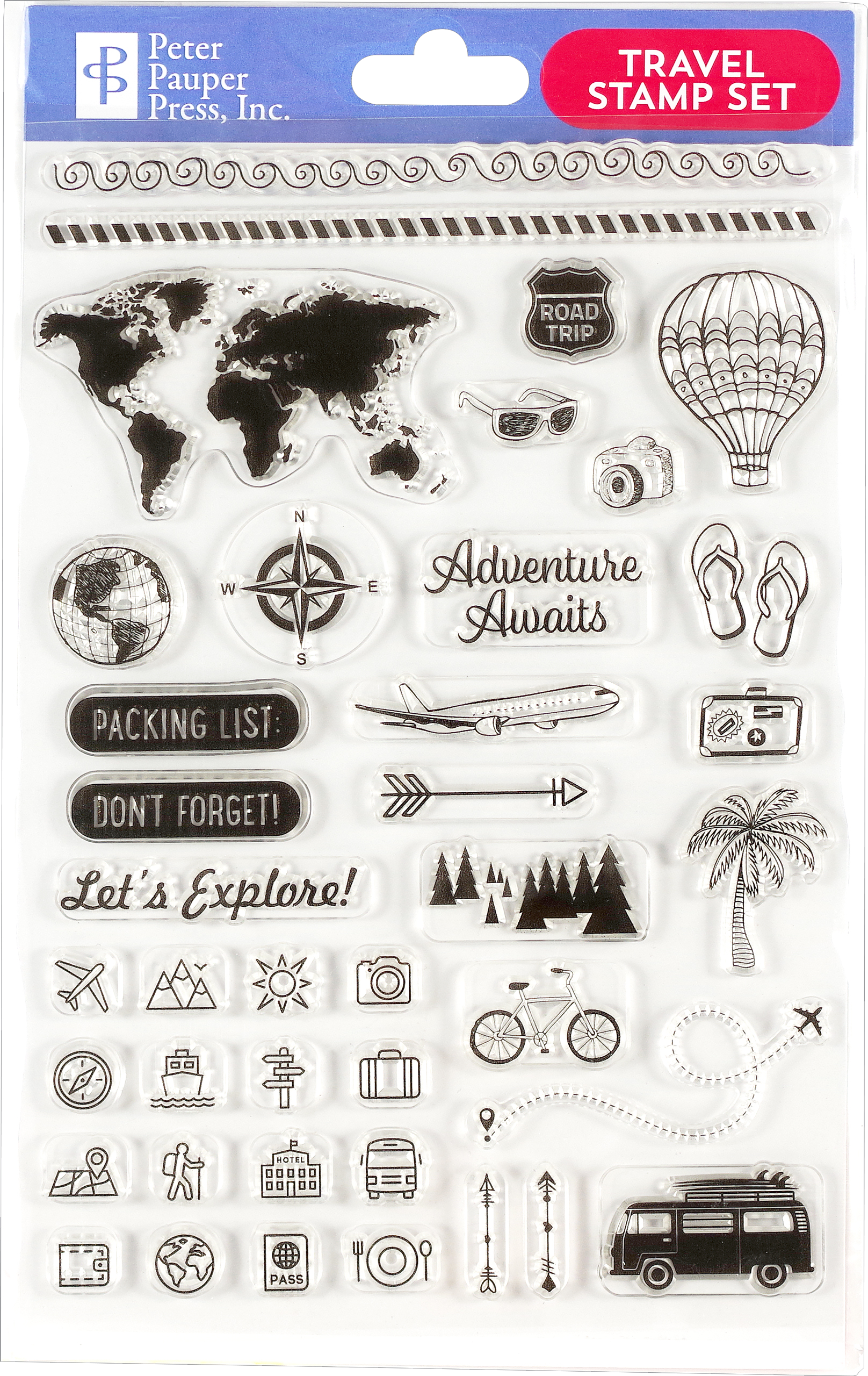 Travel Clear Stamp Set