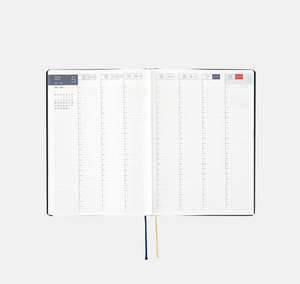 2025 Hobonichi Techo - Slash (Navy) HON - A5 Size/ Daily/Jan. Start