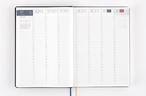 2025 Hobonichi Techo - Slash (Navy) HON - A5 Size/ Daily/Jan. Start