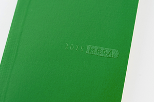 2025 Hobonichi Techo - Sneaker Leaf Green Weeks  MEGA Softcover Book / Weekly Horizontal / Jan start / Mon start