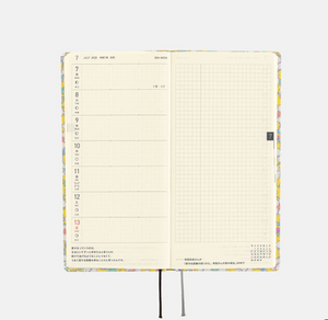 2025 Hobonichi Techo -  Liberty Fabrics: Paysanne Blossom Weeks Softcover Book / Weekly Horizontal / Jan start / Mon start