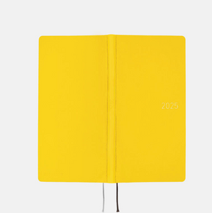 2025 Hobonichi Techo -  Smooth: Mustard Weeks Softcover Book / Weekly Horizontal / Jan start / Mon start