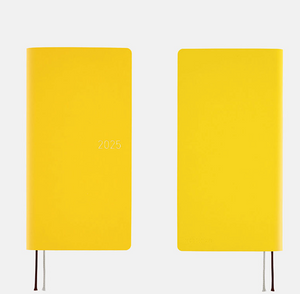 2025 Hobonichi Techo -  Smooth: Mustard Weeks Softcover Book / Weekly Horizontal / Jan start / Mon start