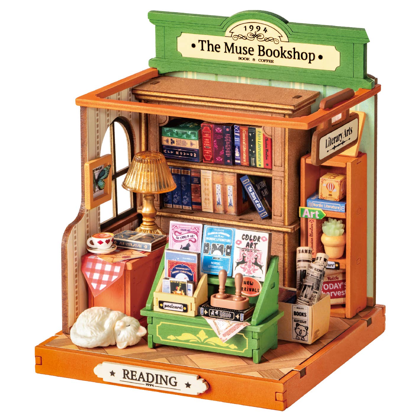 DS040 The Muse Bookshop Rolife DIY MINI House Crafts Puzzles