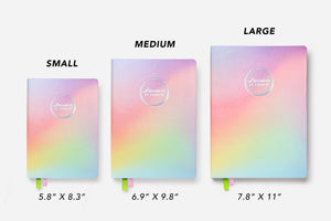 Weekly 2025 Planner Rainbow Prisma: Rainbow Prisma / Small (5.8” x 8.3”) / Sunday