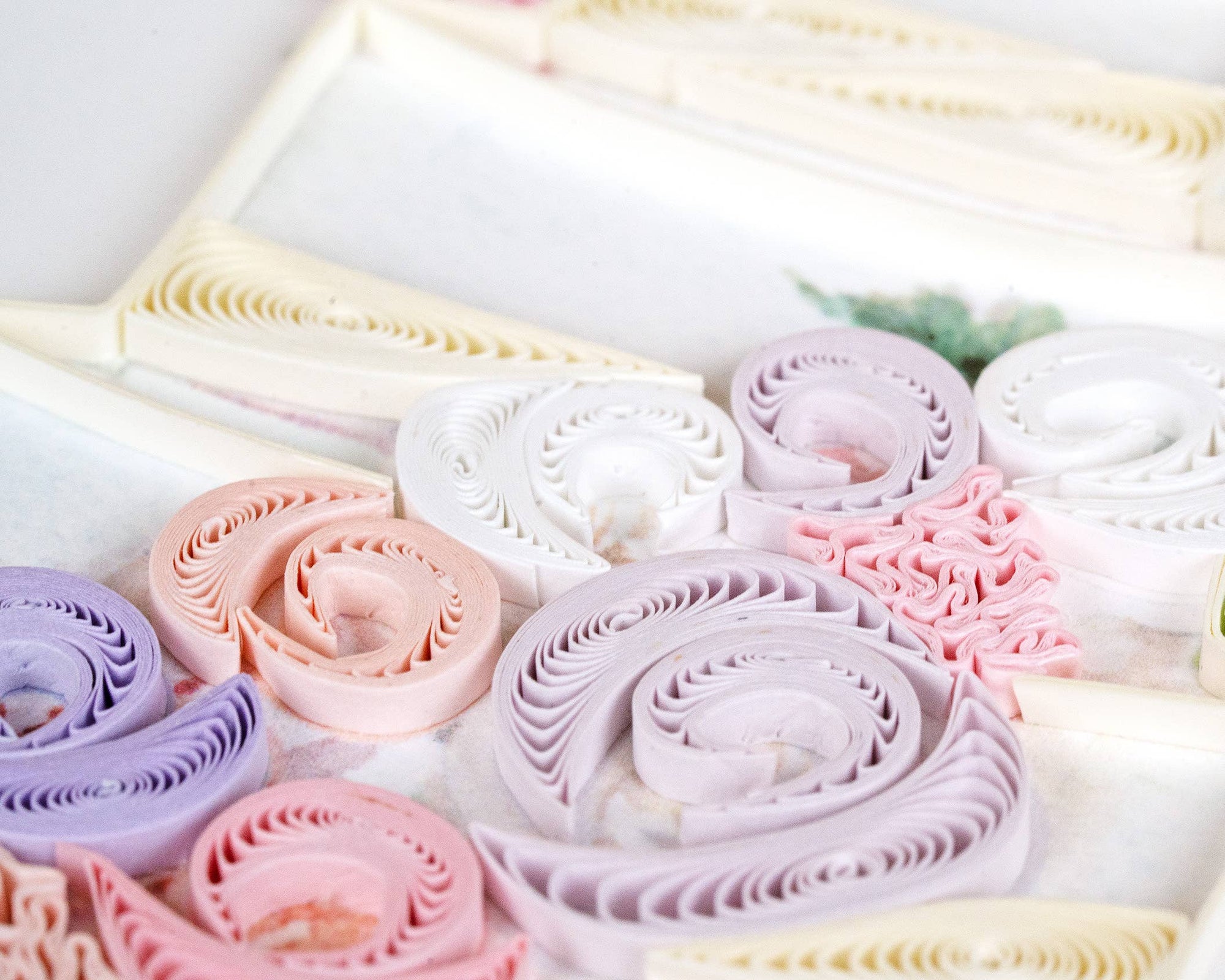 Quilled Floral Wedding Cake Greeting Card