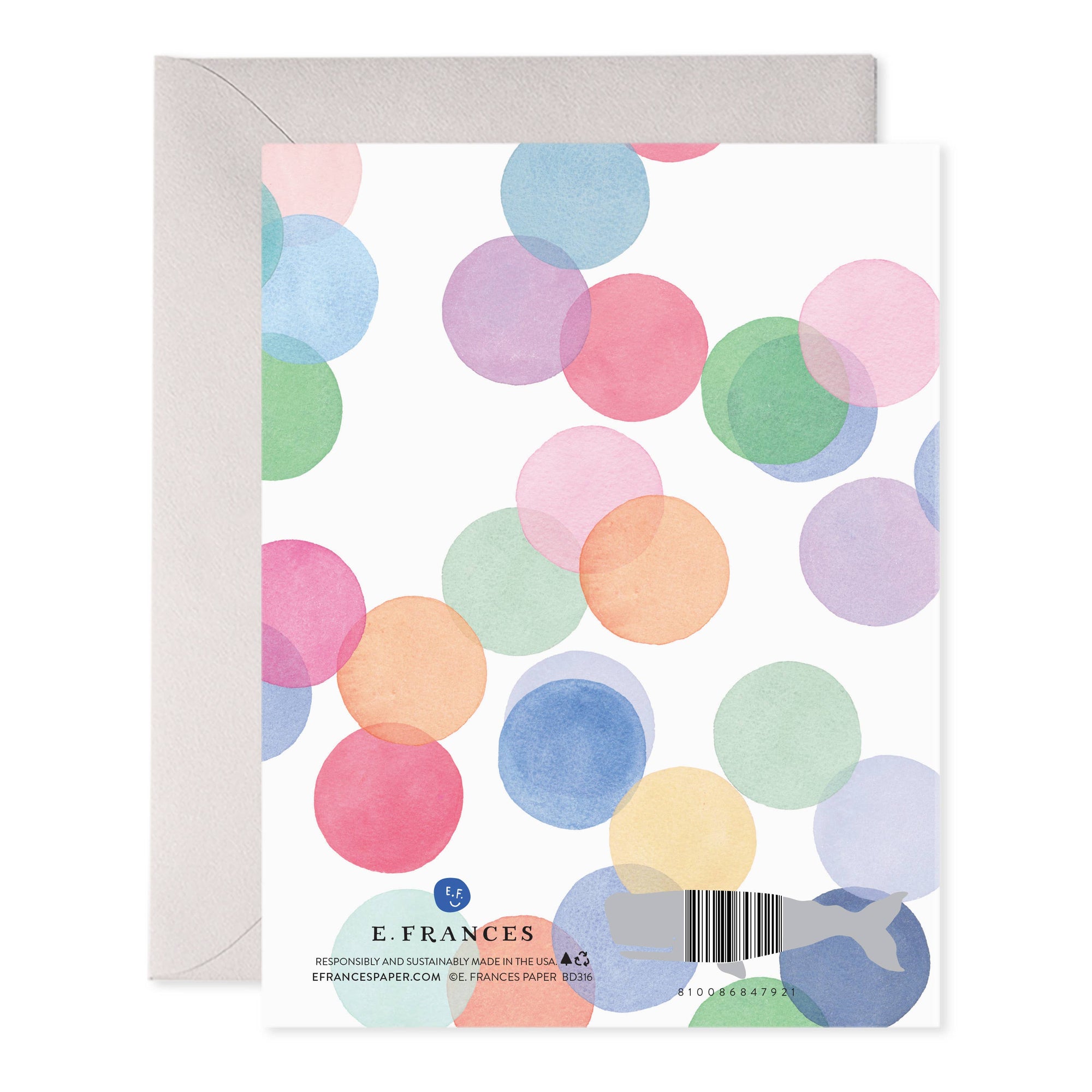 Falling Confetti Birthday Greeting Card