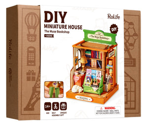 DS040 The Muse Bookshop Rolife DIY MINI House Crafts Puzzles