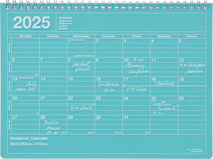 Notebook Calendar 2025  M: Mint