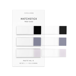 Matchstick Page Flag Set: Bordeaux/Demure/Porcelain Vol 4