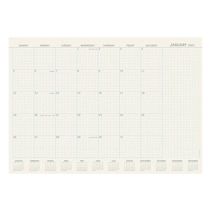 2025 Vintage Professional Medium Desk Pad Monthly Blotter Calendar