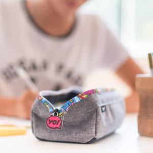 ZIPIT Lenny Pencil Case: Grey