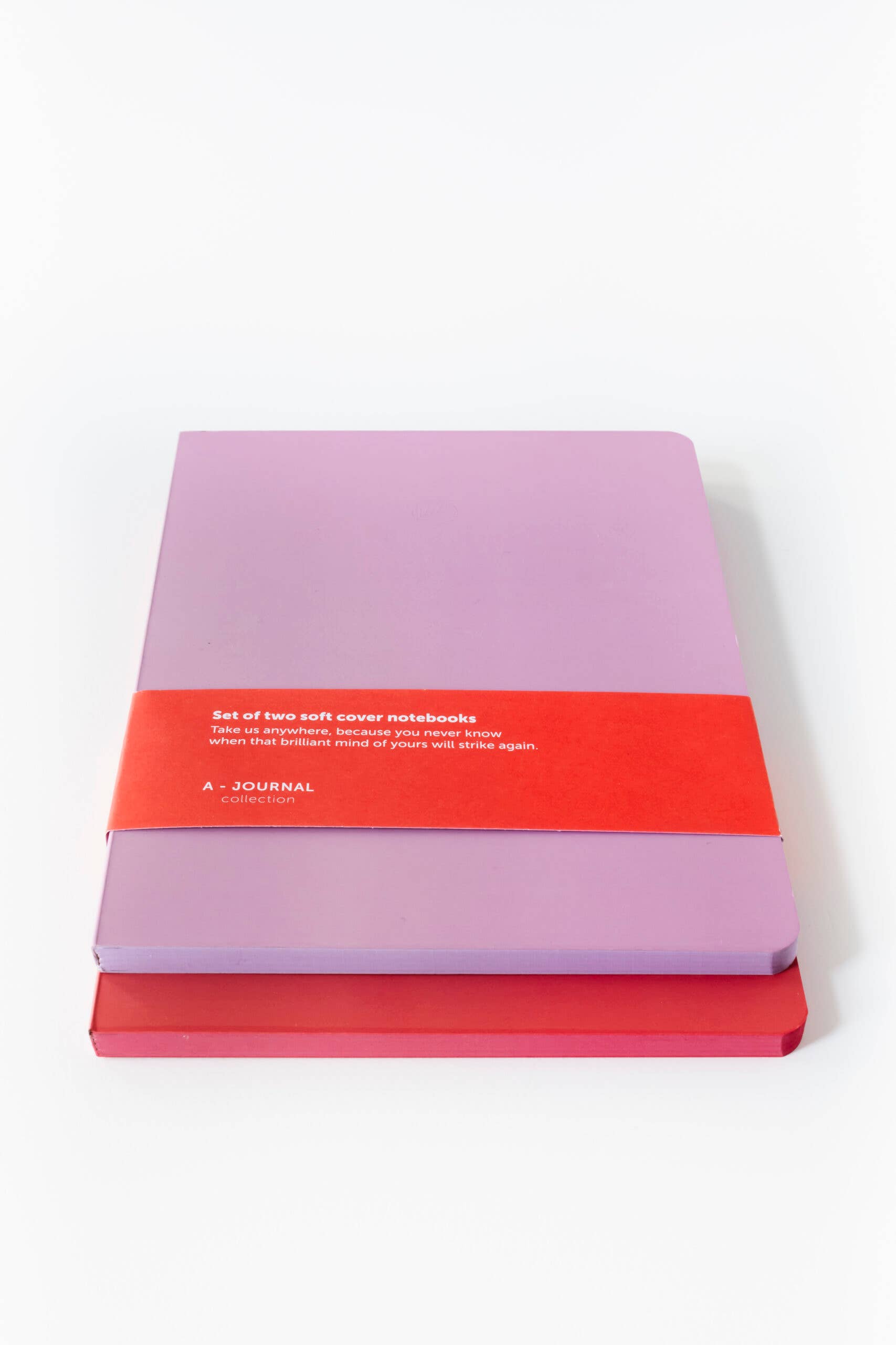 A-Journal Set of 2 Softcover notebooks coral + lilac: Coral & Lilac